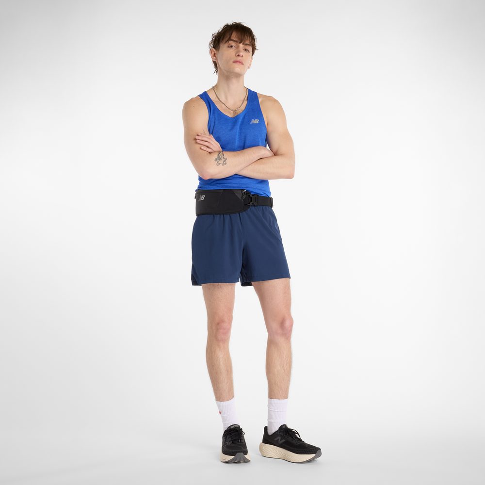 Férfi futópóló New Balance MT41250BEA – kék