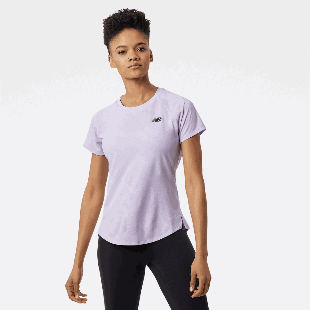 Edzőpóló női New Balance WT23281CYI – lila