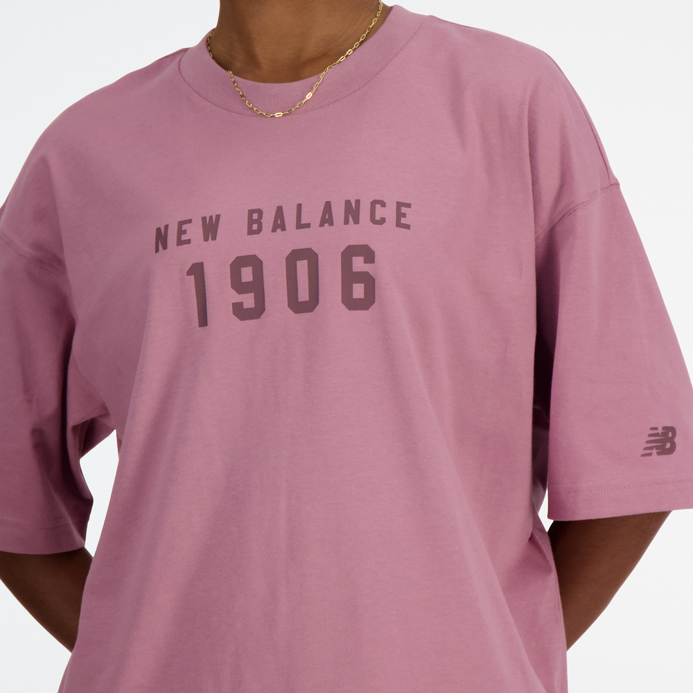 Női póló New Balance WT41519RSE – rózsaszín