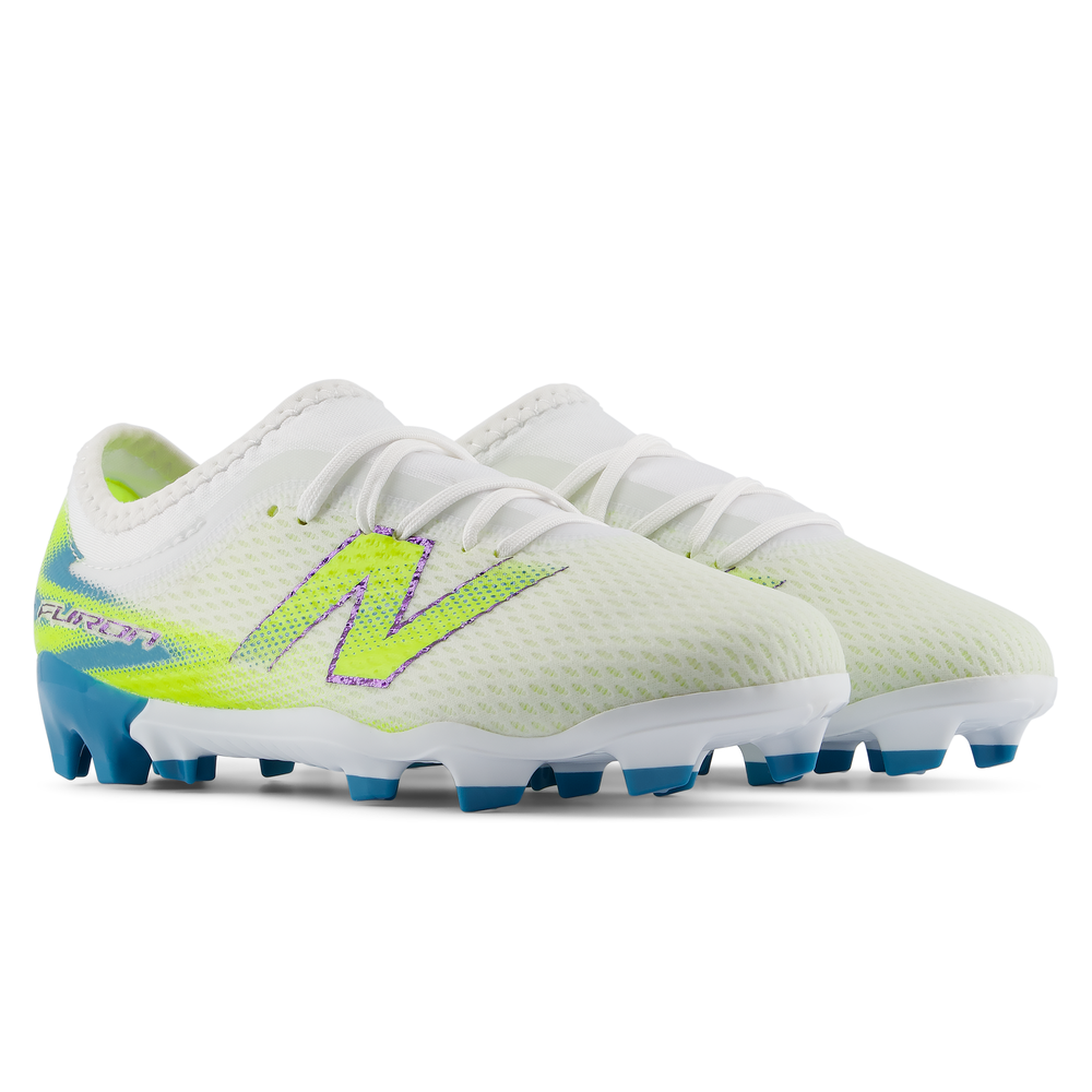 Gyermek focicipő New Balance FURON TEAM JNR FG V9 YF3F3V9 – fehér