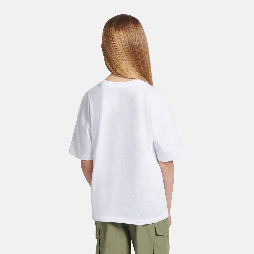 Gyerek póló New Balance LAKG0001BWE – fehér