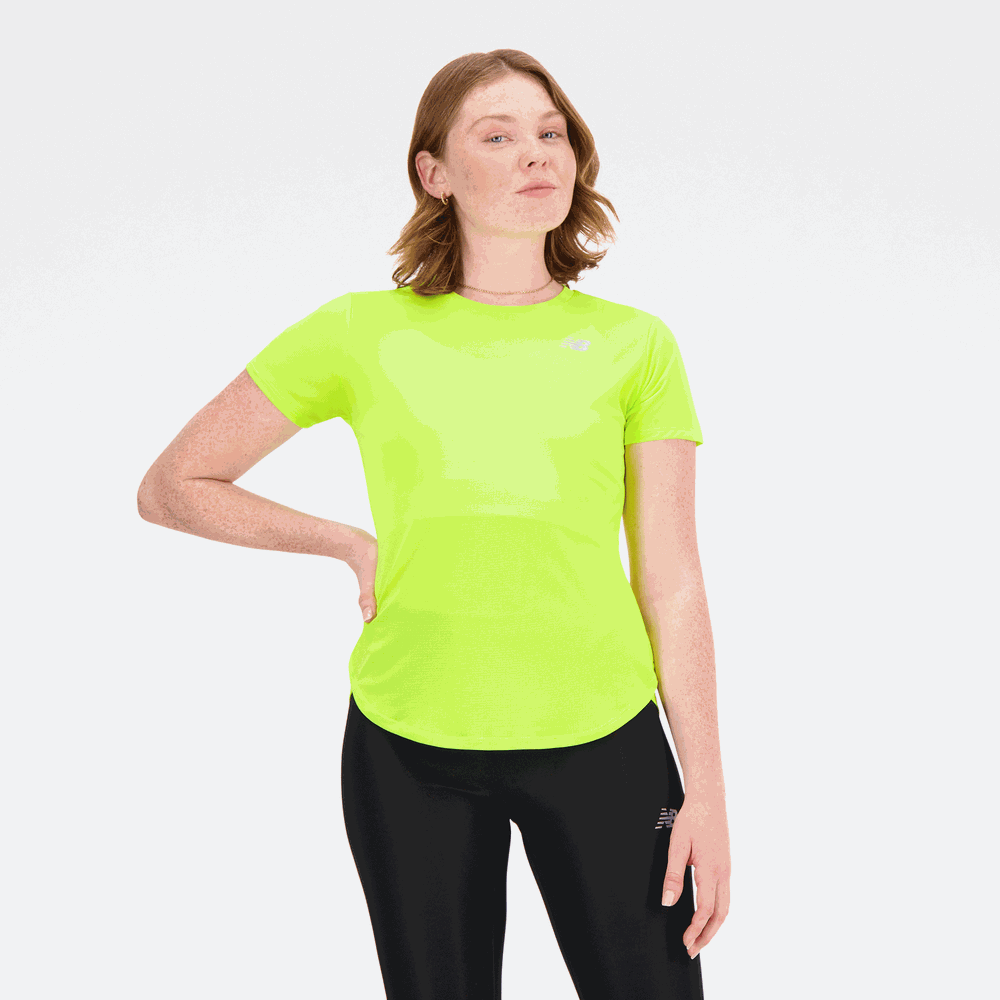 Női póló New Balance  WT23222THW – zöld
