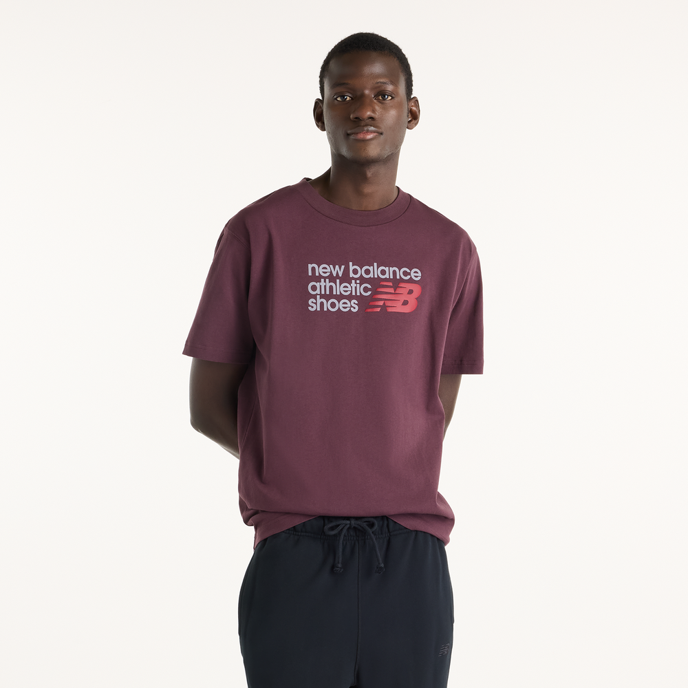 Férfi póló New Balance MT51900YLR – bordó