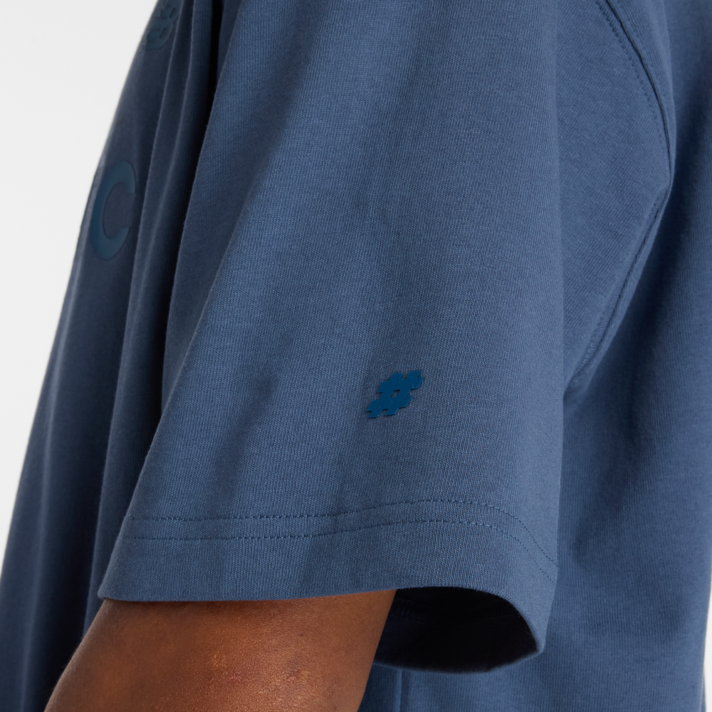 Férfi póló New Balance Numeric MT51955VTI – sötétkék