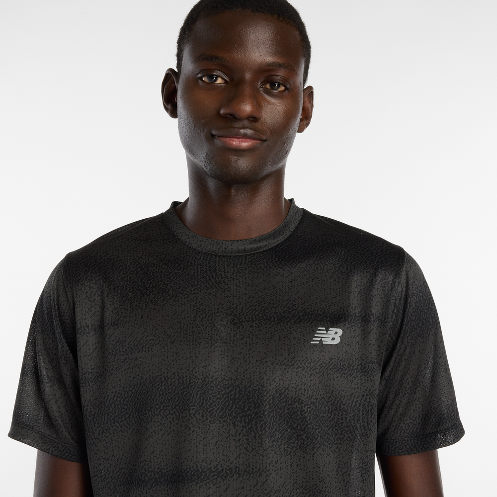 Férfi futópóló New Balance MT61G4S7BGR – fekete