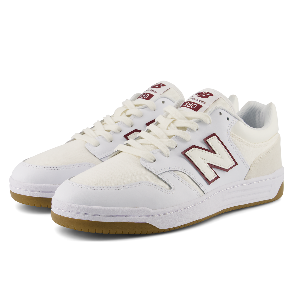 Unisex cipő New Balance U480P1BB – fehér