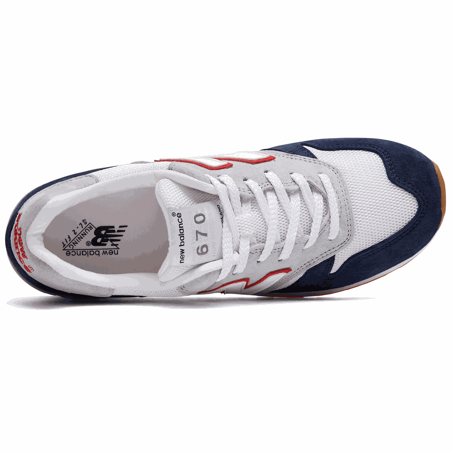 靴 New Balance M670GNW made in UK New Balance klasszikus cipő M670GNW férfi, szürke-sötétkék