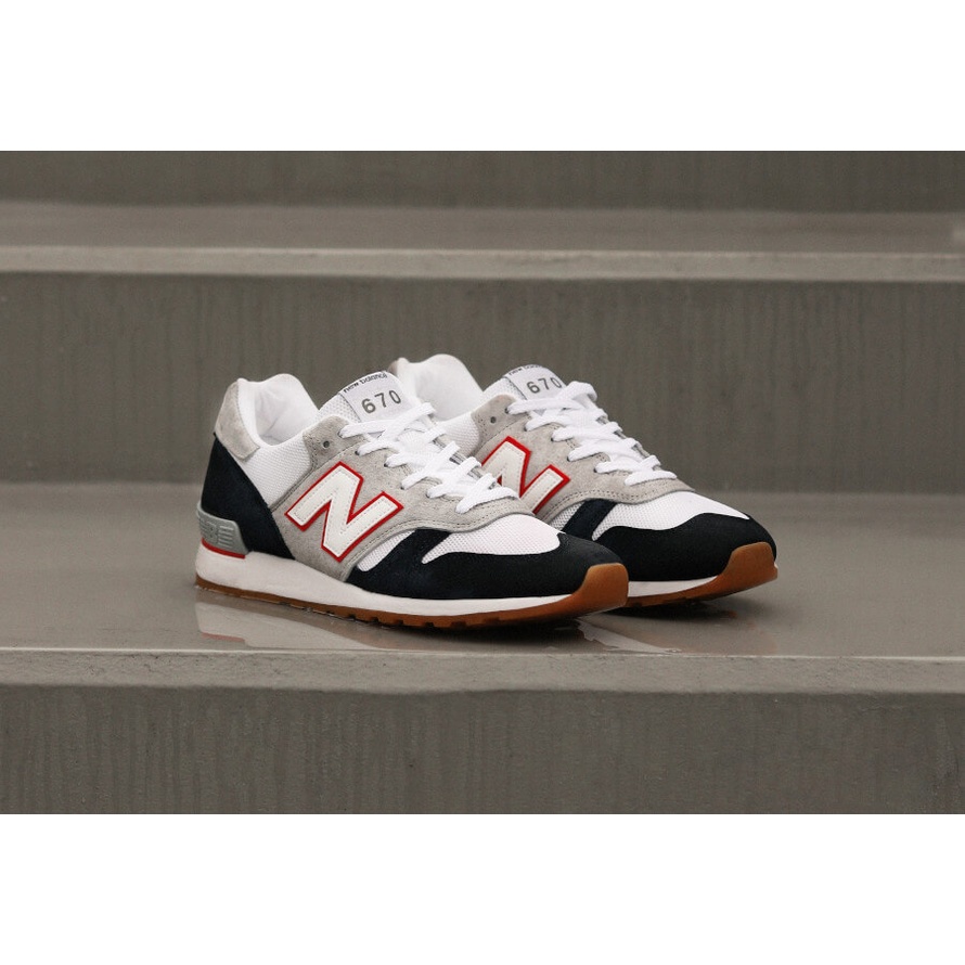 New Balance klasszikus cipő M670GNW férfi, szürke-sötétkék