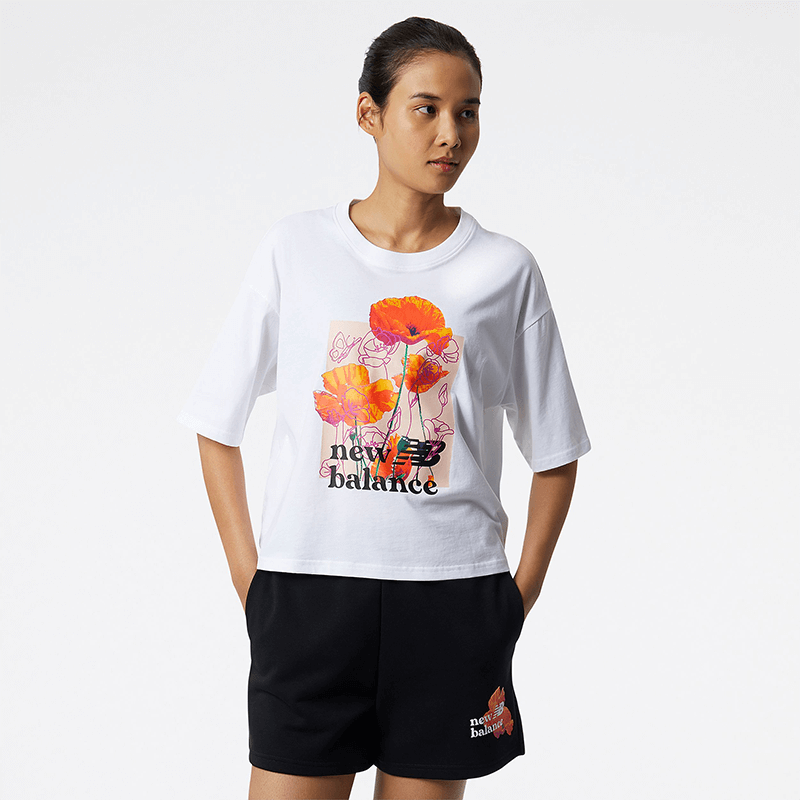

Póló New Balance WT21560WT – fehér