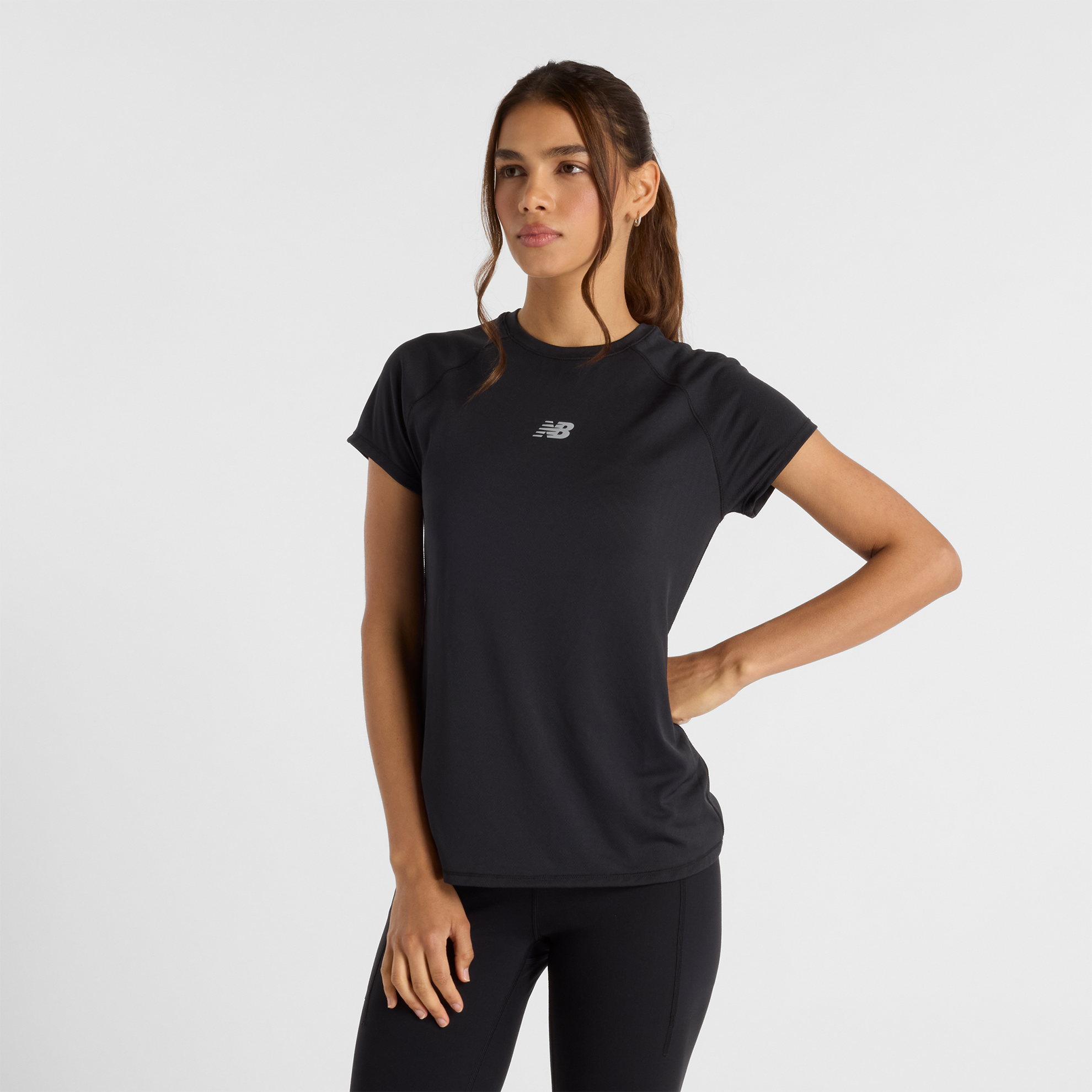 Női póló New Balance WT51223BK – fekete