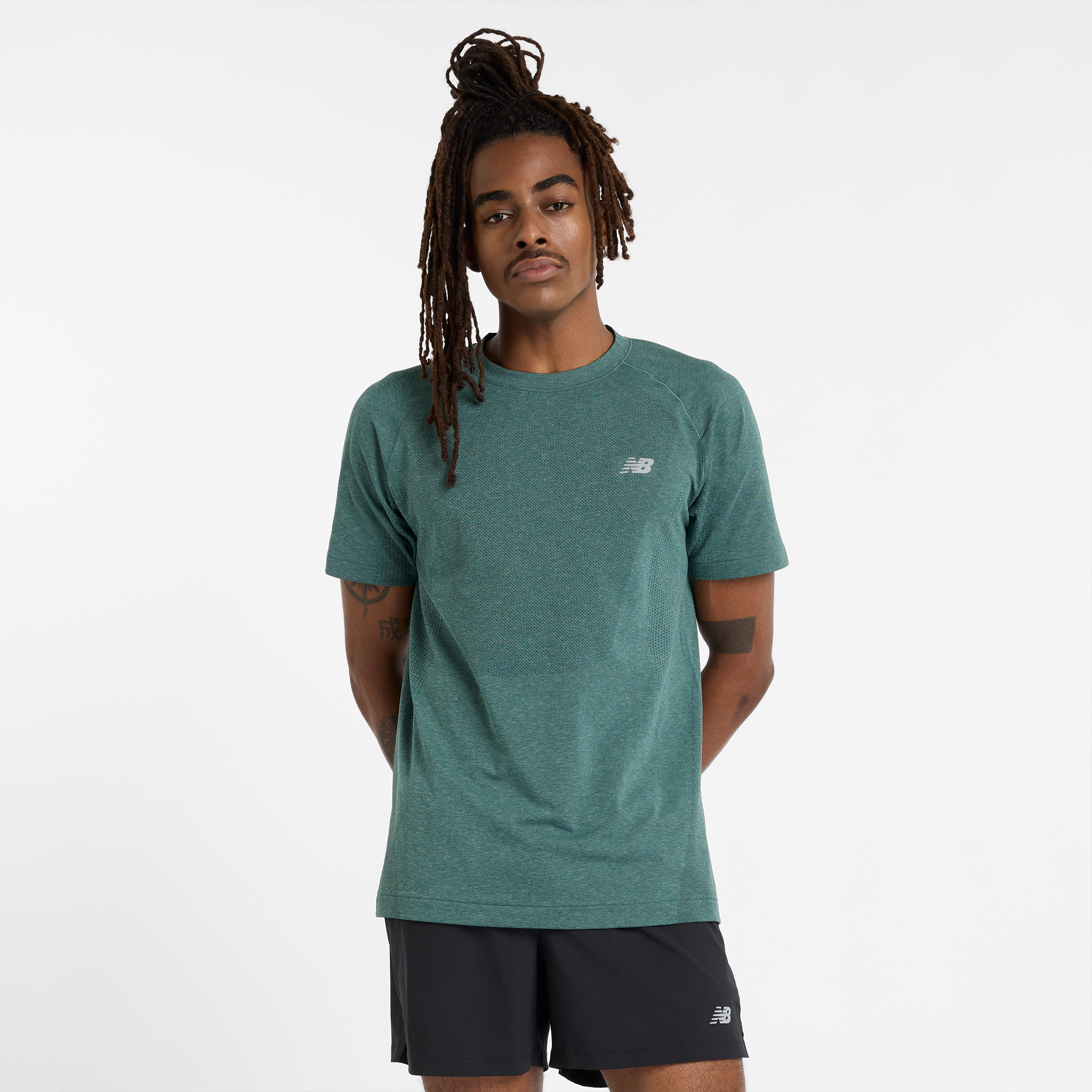 

Férfi futópóló New Balance MT41080NUS – zöld