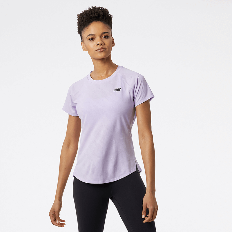 

Edzőpóló női New Balance WT23281CYI – lila