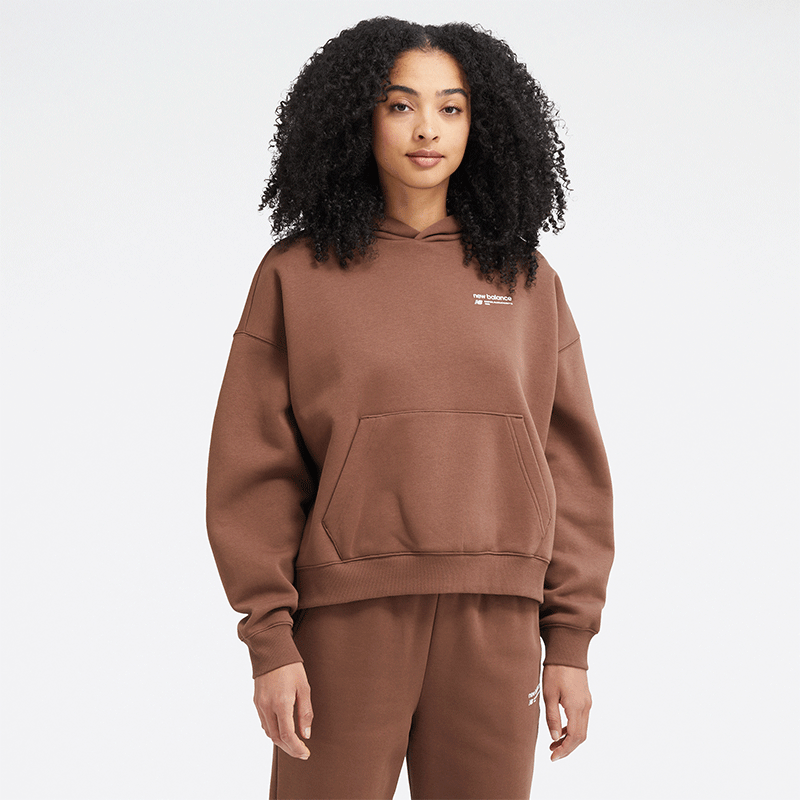 

Női felső New Balance WT33531PNC – barna