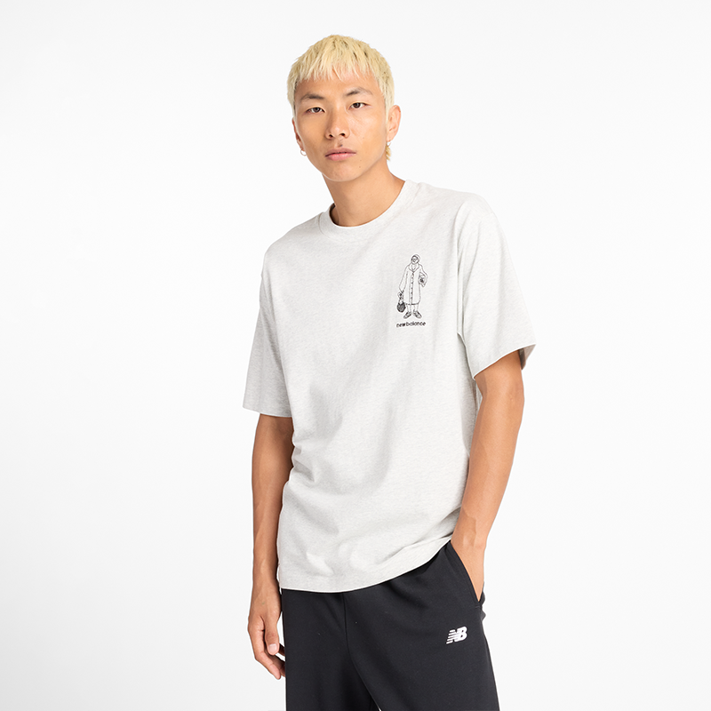 

Férfi póló New Balance MT43554AHH – szürke