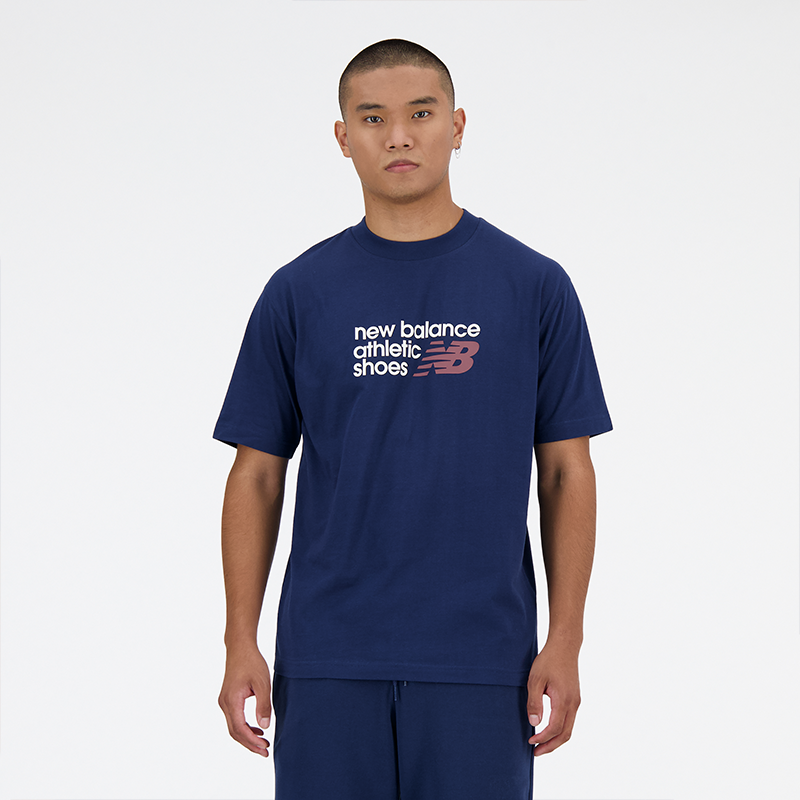 

Férfi póló New Balance MT41524NNY – sötétkék