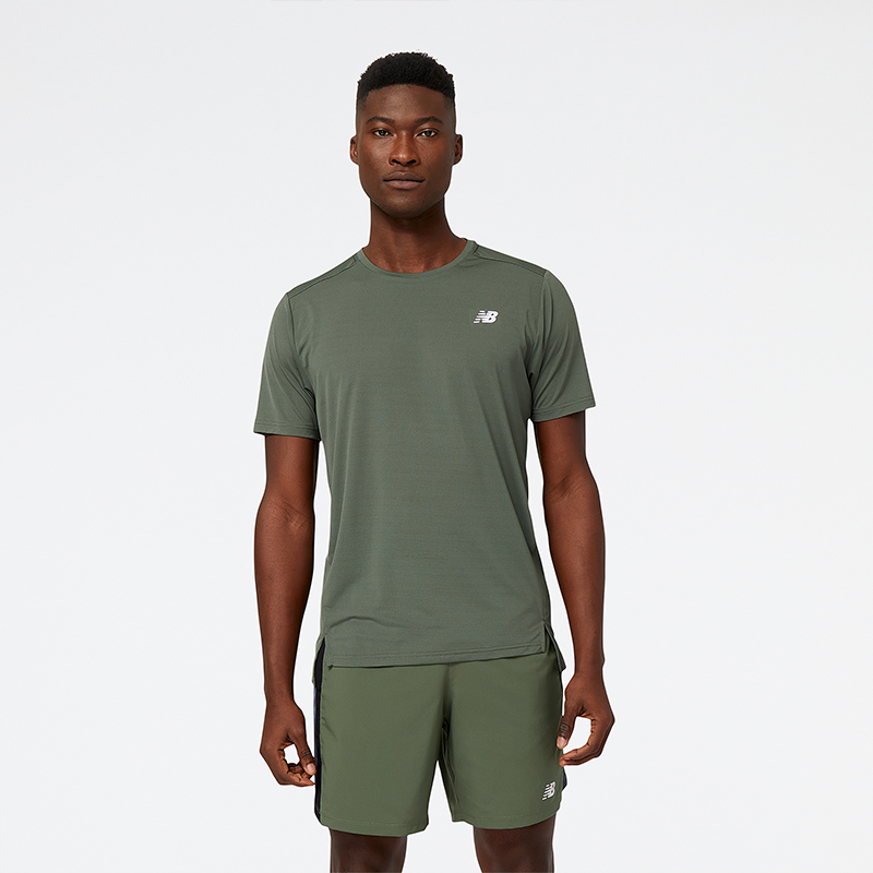 

Férfi futópóló New Balance MT23222DON – zöld
