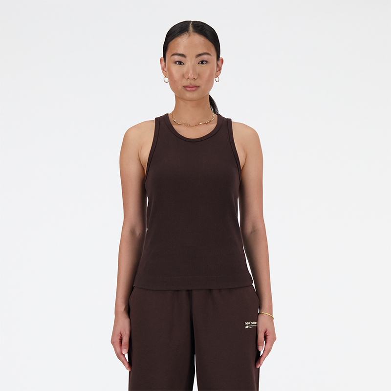 

Női póló New Balance WT33536KCF – barna