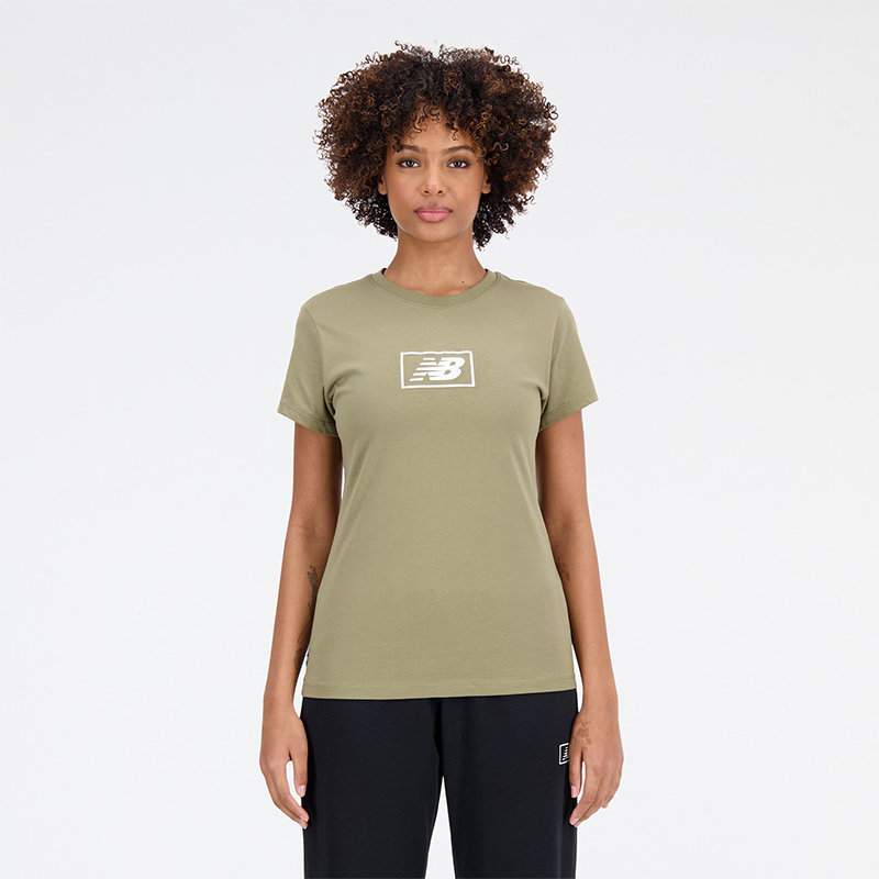 

Női póló New Balance WT33515CGN – zöld
