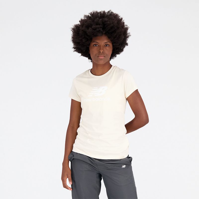 

Női póló New Balance WT31546TCM – bézs