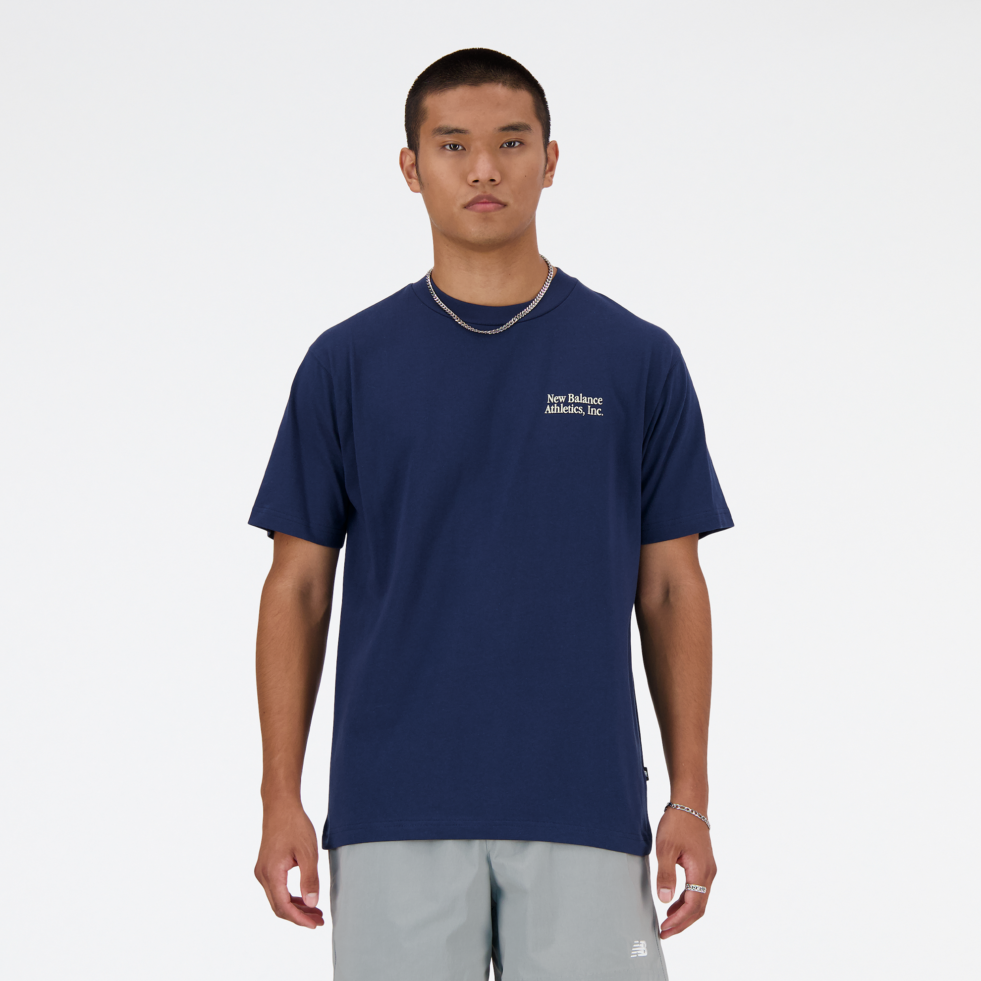 

Férfi póló New Balance MT41588NNY – sötétkék