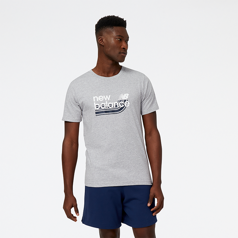 

Férfi póló New Balance MT31908AG – szürke