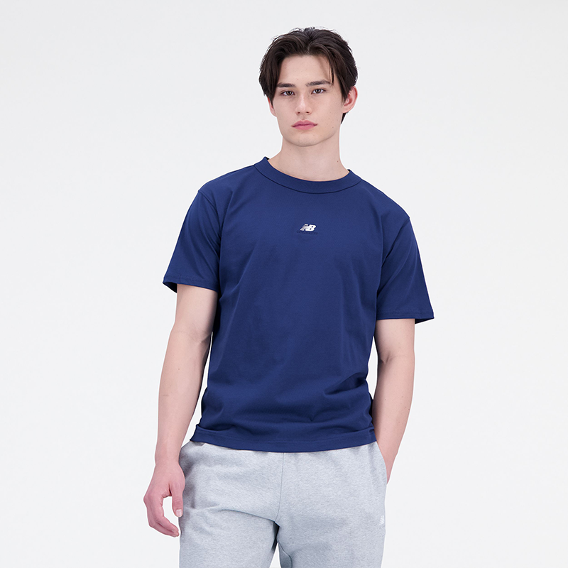 

Férfi póló New Balance MT31504NNY – sötétkék