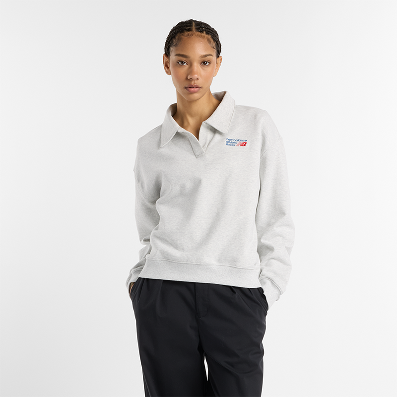 

Női felső New Balance WT51513AHH – szürke