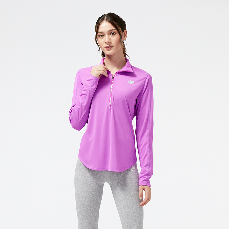 

Női felső New Balance WT23227COM – lila