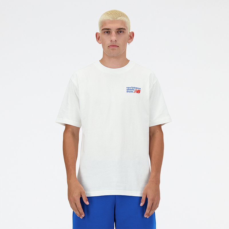 

Férfi póló New Balance MT41908SST – fehér