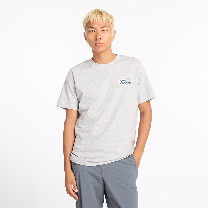 

Férfi póló New Balance MT43901AG – szürke