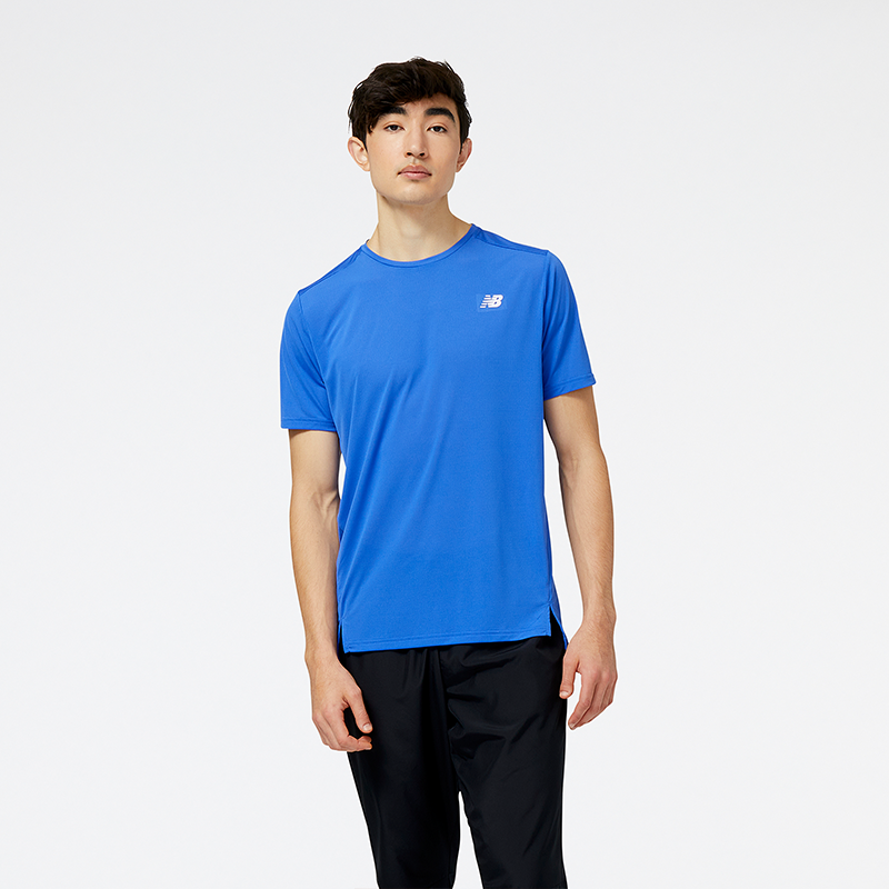 

Férfi futópóló New Balance MT23222MIB – kék