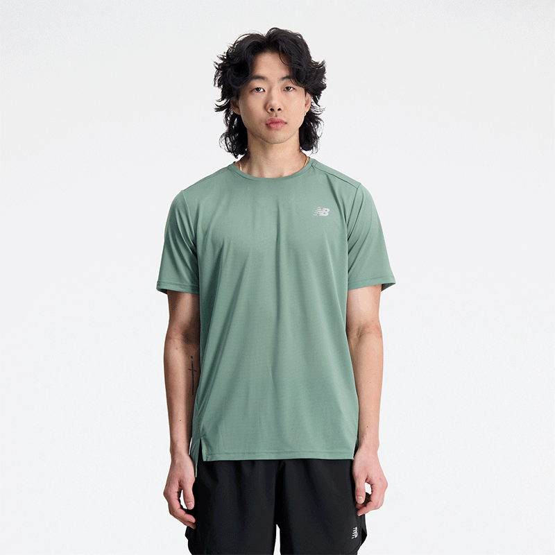 

Férfi futópóló New Balance MT23222DKJ – zöld